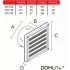 Grille Ventilation 150 mm Inox Haute Qualité - Hotte, Extracteur, Sèche-Linge, VMC - Filet Anti Insectes - Résistance Intempéries - 185x185mm - DN150